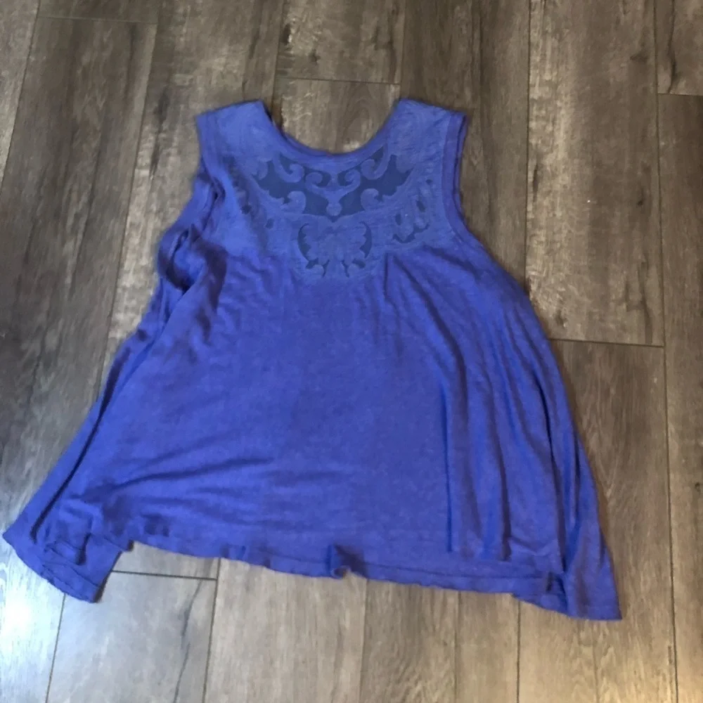 Free people meant to be lilac embroidered top S